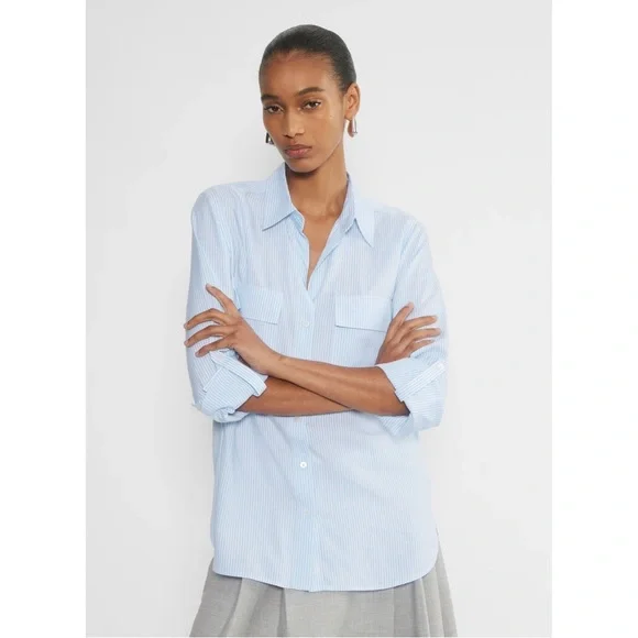 Aritzia Tops Aritzia Babaton Utility Relaxed Drapey Twill